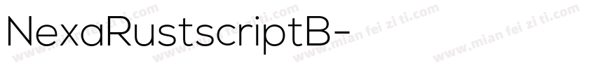 NexaRustscriptB字体转换