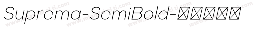 Suprema-SemiBold字体转换