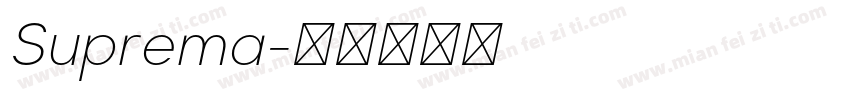 Suprema字体转换