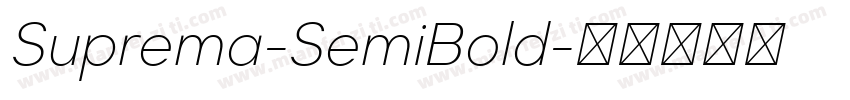 Suprema-SemiBold字体转换