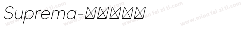 Suprema字体转换
