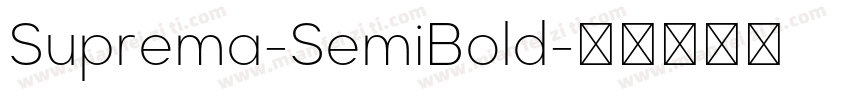 Suprema-SemiBold字体转换