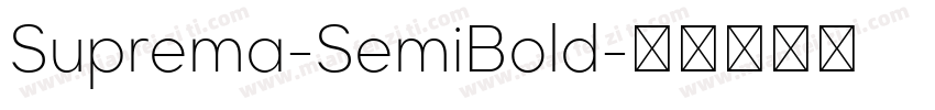 Suprema-SemiBold字体转换