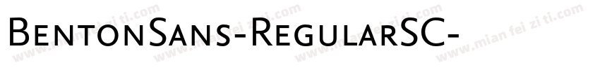 BentonSans-RegularSC字体转换