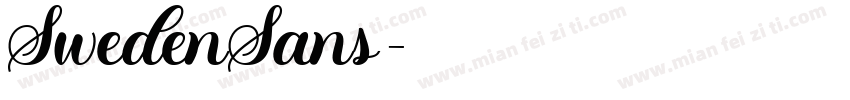 SwedenSans字体转换