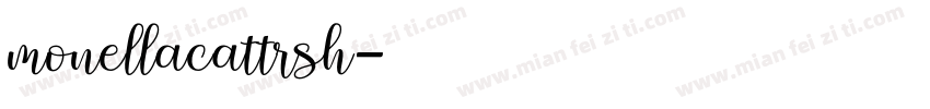 monellacattrsh字体转换