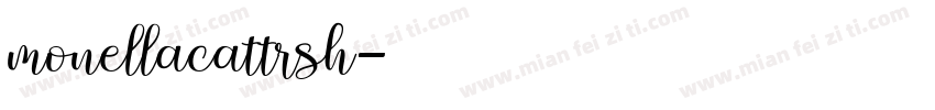 monellacattrsh字体转换