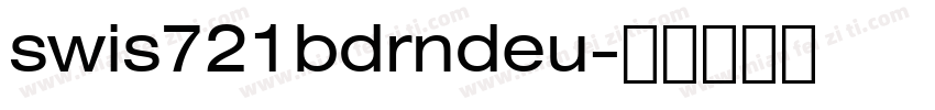 swis721bdrndeu字体转换