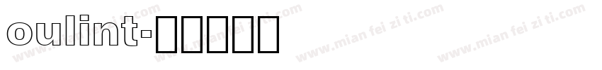 oulint字体转换