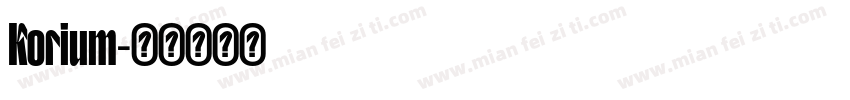 Korium字体转换