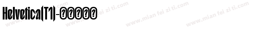 Helvetica(T1)字体转换