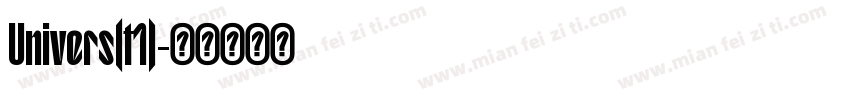 Univers(t1)字体转换