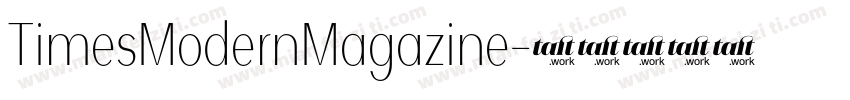 TimesModernMagazine字体转换