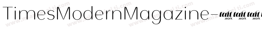 TimesModernMagazine字体转换