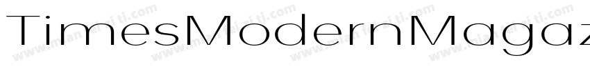TimesModernMagazine字体转换