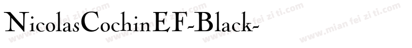 NicolasCochinEF-Black字体转换