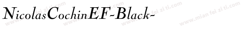 NicolasCochinEF-Black字体转换