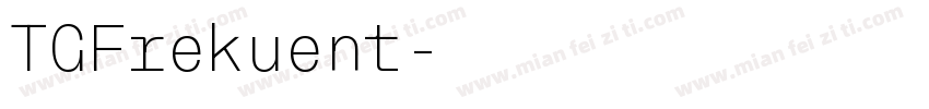 TGFrekuent字体转换