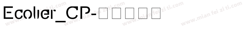 Ecolier_CP字体转换