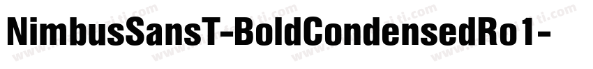 NimbusSansT-BoldCondensedRo1字体转换