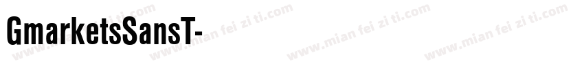 GmarketsSansT字体转换