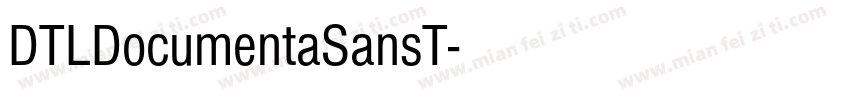 DTLDocumentaSansT字体转换