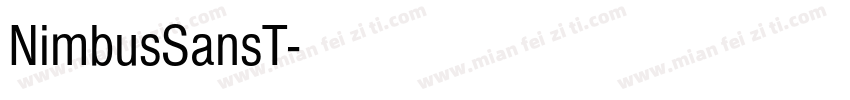 NimbusSansT字体转换