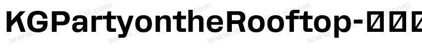 KGPartyontheRooftop字体转换