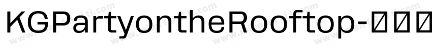 KGPartyontheRooftop字体转换