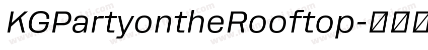 KGPartyontheRooftop字体转换