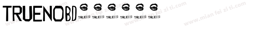 TRUENObd字体转换