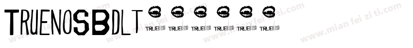 TruenoSBdlt字体转换