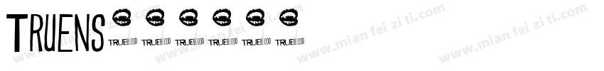 Truens字体转换