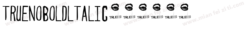truenoboldltalic字体转换
