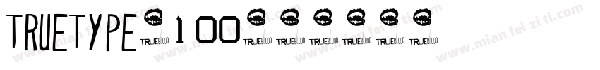 truetype-100字体转换