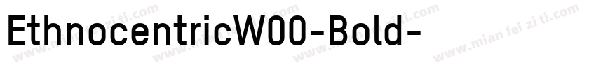 EthnocentricW00-Bold字体转换