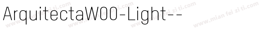 ArquitectaW00-Light-字体转换