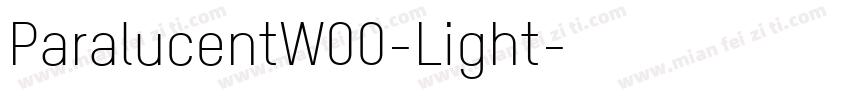 ParalucentW00-Light字体转换