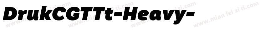 DrukCGTTt-Heavy字体转换