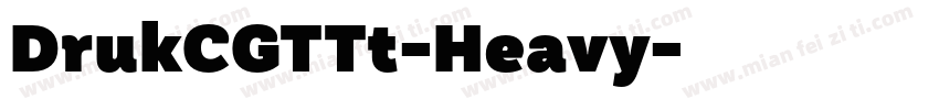 DrukCGTTt-Heavy字体转换