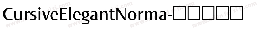 CursiveElegantNorma字体转换