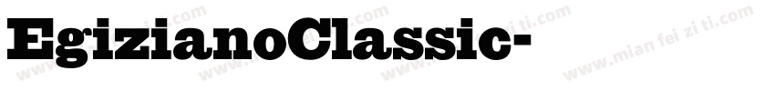 EgizianoClassic字体转换