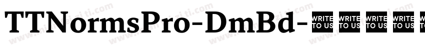 TTNormsPro-DmBd字体转换