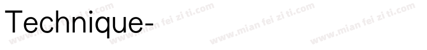 Technique字体转换