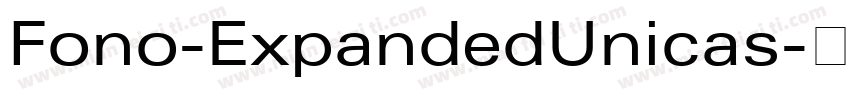 Fono-ExpandedUnicas字体转换