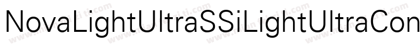 NovaLightUltraSSiLightUltraCondense字体转换