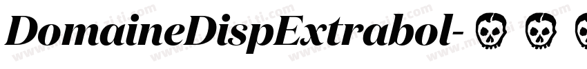 DomaineDispExtrabol字体转换