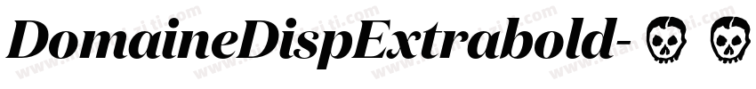 DomaineDispExtrabold字体转换