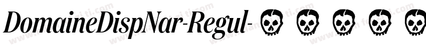 DomaineDispNar-Regul字体转换