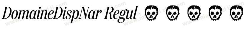 DomaineDispNar-Regul字体转换